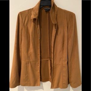 Suede Look Jacket Top Size 8 10